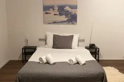 Ein Bett oder Betten in einem Zimmer der Unterkunft Comfortable chalet close to ski slopes