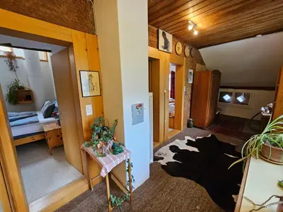 Ein Bett oder Betten in einem Zimmer der Unterkunft Chalet Aargovia