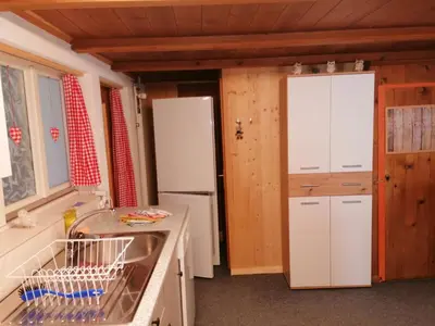 Küche/Küchenzeile in der Unterkunft Brunners harzerhof