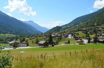 Naturlandschaft in der Nähe des Ferienhauses