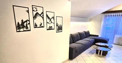 Ein Sitzbereich in der Unterkunft Ferienhaus Adonis