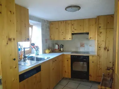 Küche/Küchenzeile in der Unterkunft Gîte l'Ermitage