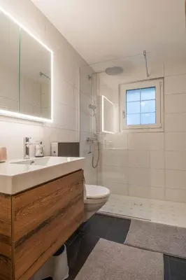 Ein Badezimmer in der Unterkunft Am Strubelweg