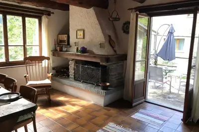 Ein Sitzbereich in der Unterkunft Casa Cantoni