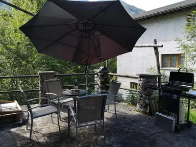 Ein Balkon oder eine Terrasse in der Unterkunft Casa Cantoni