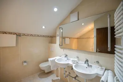 Ein Badezimmer in der Unterkunft Grichting Hotel & Serviced Apartments