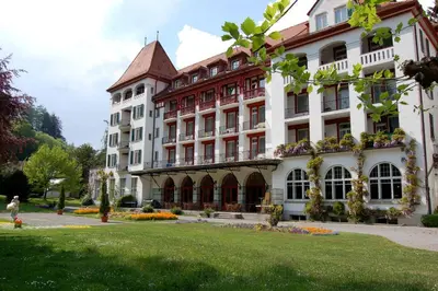 Ein Garten an der Unterkunft Mattenhof Resort