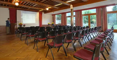 Der Geschäftsbereich oder Konferenzraum in der Unterkunft Mattenhof Resort