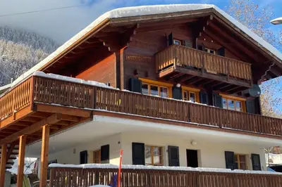 Ein Balkon oder eine Terrasse in der Unterkunft Chalet Castellani Duplex