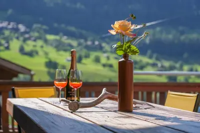 Naturlandschaft in der Nähe des Chalets