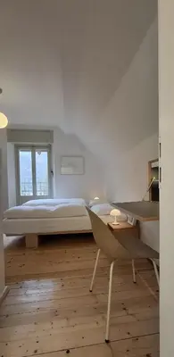 Ein Bett oder Betten in einem Zimmer der Unterkunft Villa Pineta