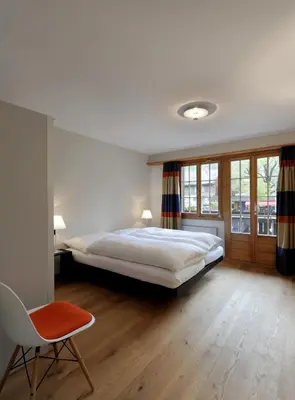 Ein Bett oder Betten in einem Zimmer der Unterkunft Hotel-Restaurant zum Gade