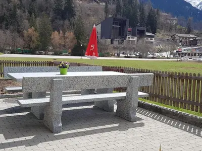 Ein allgemeiner Bergblick oder ein Berglick von der Ferienwohnung aus