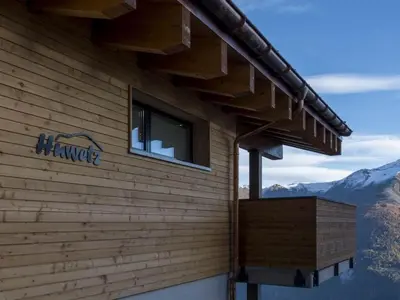 Ein allgemeiner Bergblick oder ein Berglick von der Ferienwohnung aus