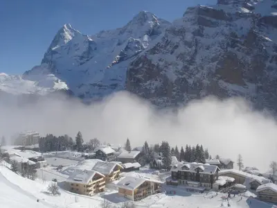 Hotel Alpina im Winter