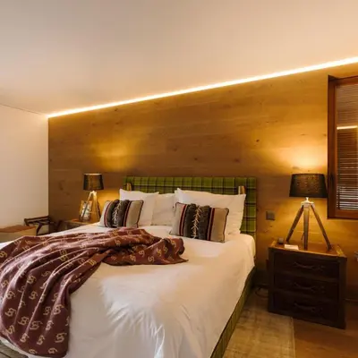 Ein Bett oder Betten in einem Zimmer der Unterkunft Bergwelt Grindelwald Residence