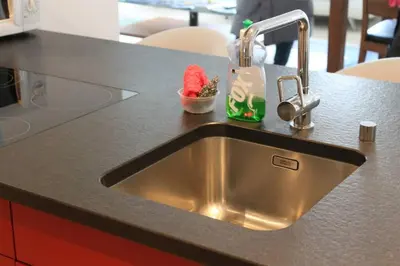 Küche/Küchenzeile in der Unterkunft Modern Apartment 모던 펜션