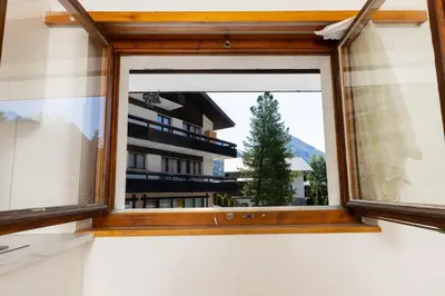 Ein Balkon oder eine Terrasse in der Unterkunft Haus Slalom