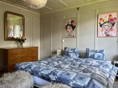 Ein Bett oder Betten in einem Zimmer der Unterkunft Apartment Haldematt by Interhome