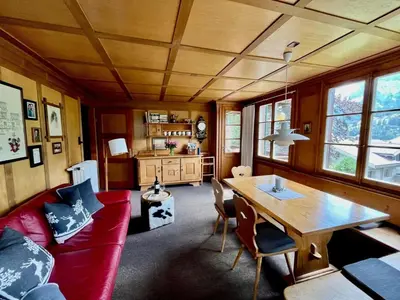 Ein Sitzbereich in der Unterkunft Apartment Haldematt by Interhome