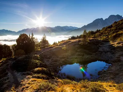 Naturlandschaft in der Nähe der Ferienwohnung