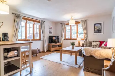 TV/Unterhaltungsangebot in der Unterkunft Apartment Rybibach Retreat - GRIWA RENT AG