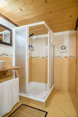 Ein Badezimmer in der Unterkunft 