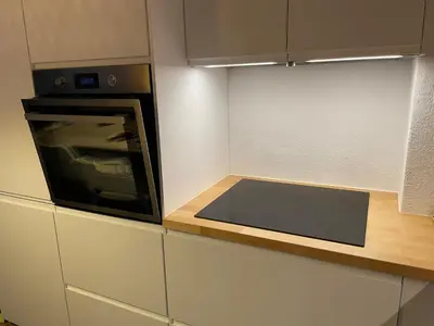Küche/Küchenzeile in der Unterkunft Super central - appartement 2,5pcs à Leukerbad