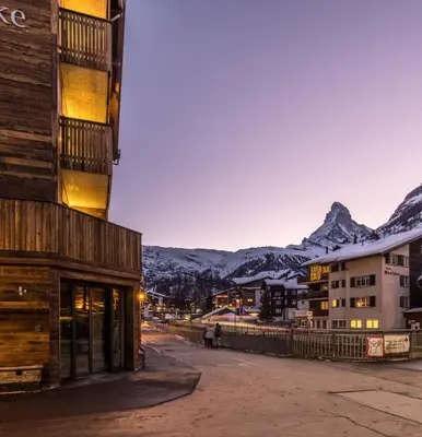 Ein allgemeiner Bergblick oder ein Berglick von der Ferienwohnung aus