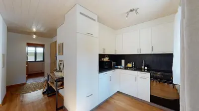 Küche/Küchenzeile in der Unterkunft Aletsch Arena - modern and bright 2 bedroom apartment