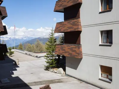 Ein allgemeiner Bergblick oder ein Berglick von der Ferienwohnung aus