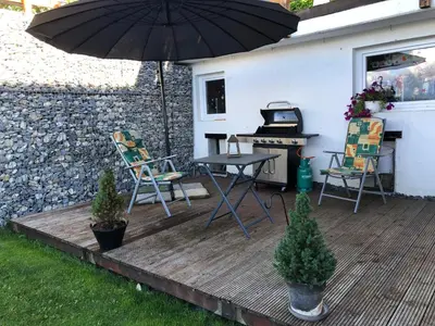 Ein Garten an der Unterkunft Le Coin Barlouka