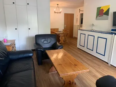 Ein Sitzbereich in der Unterkunft Apartment Apollo Horu 19