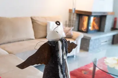 Ein Sitzbereich in der Unterkunft Apartment Castello