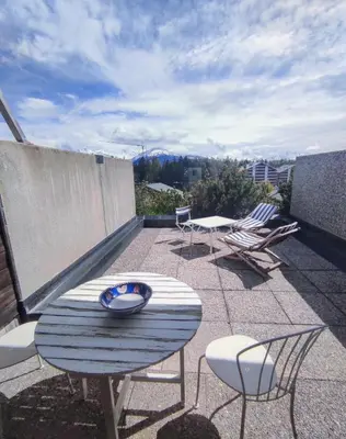 Ein Balkon oder eine Terrasse in der Unterkunft Etrier