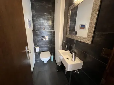 Ein Badezimmer in der Unterkunft Bel appartement 3 pièces au pied des pistes de ski