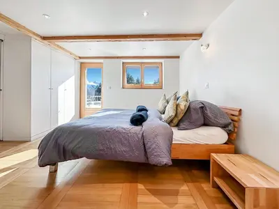 Ein Bett oder Betten in einem Zimmer der Unterkunft My cosy flat in the mountains