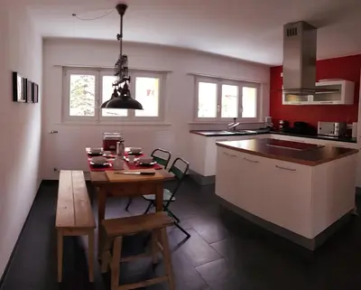 Küche/Küchenzeile in der Unterkunft Interlaken City Apartments