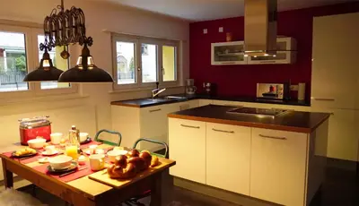 Küche/Küchenzeile in der Unterkunft Interlaken City Apartments