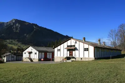 Ein allgemeiner Bergblick oder ein Berglick von des Hostels aus