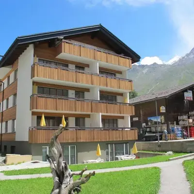 Appartementhaus Venetz SAAS107 ruhige Lage direkt an SKIBUSHALTESTELLE