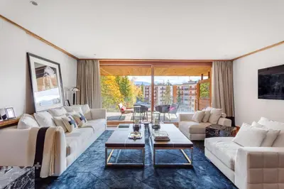 Ein Sitzbereich in der Unterkunft Sport Club Residences & Spa