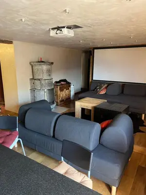 Ein Sitzbereich in der Unterkunft The Loft