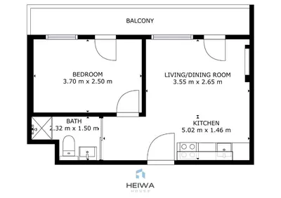 Grundriss der Unterkunft Appartement en plein centre de Crans Montana