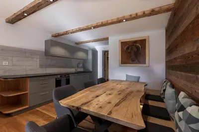Küche/Küchenzeile in der Unterkunft Apartment Etrier Recently renovated Crans-Montana