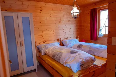 Ein Bett oder Betten in einem Zimmer der Unterkunft Chalet Valeria