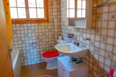 Ein Badezimmer in der Unterkunft Chalet Valeria