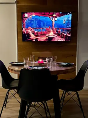 TV/Unterhaltungsangebot in der Unterkunft Hautes Roches - Magnifique vue sur la montagne