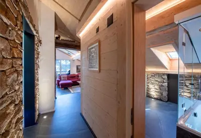 Ein Bett oder Betten in einem Zimmer der Unterkunft Chalet Margaux Penthouse