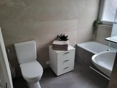Ein Badezimmer in der Unterkunft Haus Belmont